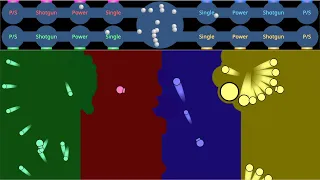 4 Color Battle royale "Loop field" Territory battle with Balltype cave - Marble race in Scratch