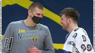 Luka Doncic & Nikola Jokic Share a Moment After the Game - Mavericks vs Nuggets | March 13, 2021