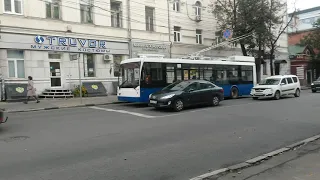 Троллейбус Тролза 5256 N-1411 из Москвы в Нижнем Новгороде.