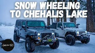 Snow Wheeling to Chehalis Lake  |  Jeep Wranglers Off Road Adventure