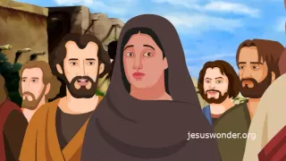 Bible stories for kids  - Jesus heals a paralytic at the Pool of Bethesda ( German Cartoon )