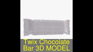 3D Model of Twix Chocolate Bar Review