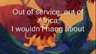 Lion King - I Just Can't Wait To Be King lyrics