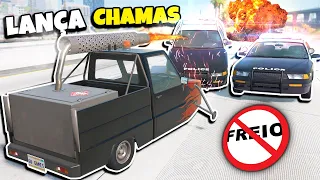 FUGA na POLÍCIA sem FREIO e com CARROS ESTRANHOS! BeamNG.drive