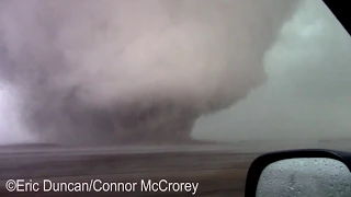 HUGE violent tornado in Tescott, KS! - 5/1/2018