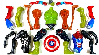 Assemble Hulk Smash VS Ironman VS Miles Morales VS Siren Head Avengers Superhero Toys