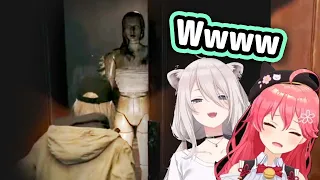 Miko Vs. Botan Mannequin Jumpscare Reaction Comparison【Hololive】