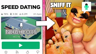 THIS ROBLOX SPEED DATING GAME IS SUS 😳 (VOICE CHAT)