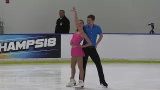 2018 U.S. Figure Skating Championships - Novice Pairs Short Program - Ashley Haywood Alec Schmitt