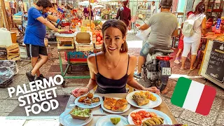 The Best Sicilian Street Food in Palermo, Italy | Day & Night Markets 🇮🇹  (DIY SICILY FOOD TOUR)