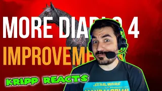 Kripp Reacts to "DIABLO IV - MORE CHANGES TO IMPROVE THE GAME" by MrLlamaSC