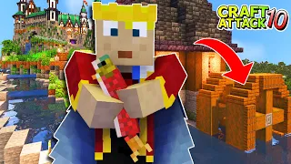 Wassermühle SCHREDDERT den WANDERLACHS?! Nächstes GEBÄUDE! - Minecraft Craft Attack 10 #53