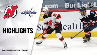 Devils @ Capitals 2/21/21 | NHL Highlights