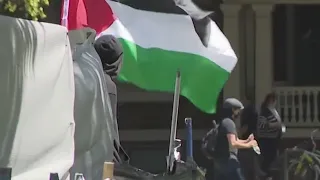 Pro-Palestine protest goes into third day at UC Davis, as counter protest emerge