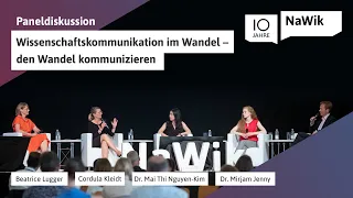 Jubiläum 2022: Paneldiskussion "Wissenschaftskommunikation im Wandel – den Wandel kommunizieren"