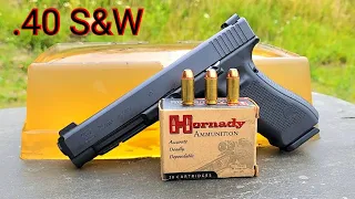 Hornady Custom .40S&W 180gr XTP Ballistic Gel Test & Review