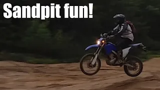 Having some fun on a hidden sandpit with 3 WR250R's!