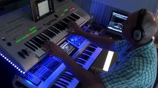 Jm Jarre Oxygene 8 Cover - remix with Tyros 3 and Fantom G6