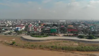 VIENTIANE /LAO / Walking street in Vientiane by drone / VIENTIANE NIGHTLIFE #mavicair #walkingstreet