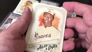 2018 Allen & Ginter opening. Searching for Acuna ! Special appearance by Taco Bell pizza & The Mayor