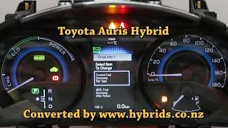 Toyota Auris Hybrid Instrument Cluster (Dash) Japanese to English Conversion