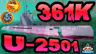 U-2501 drückt 361K & 5000 BasisEP!!! *Weltrekord* im "300K Club" ⚓️ in World of Warships 🚢