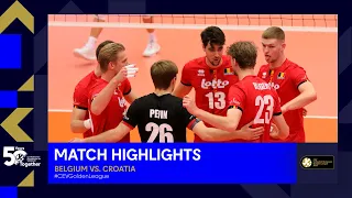 Highlights | Belgium vs. Croatia | CEV Volleyball European Golden League 2023