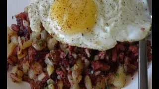 How to Make Corned Beef Hash with Sunny Side Up Eggs