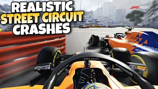 F1 REALISTIC STREET CIRCUIT CRASHES 2014-2022 #7