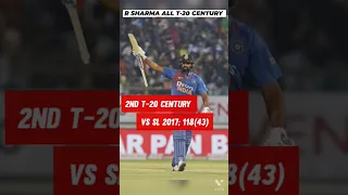 Rohit Sharma every t-20 centuries list 👍 #shorts #rohitsharma