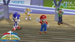 Mario & Sonic at the Olympic Winter Games (Wii) [4K] - Festival Mode (Team)