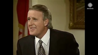 Le 24 février 1993, entrevue avec Brian Mulroney, premier ministre démissionnaire du Canada