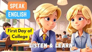 First Day of College |Improve Your English |English Listening & Speaking Skills |Student Day in life