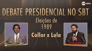 A Hora da Decisão: reveja o 2º turno do debate presidencial de 1989 entre Lula e Collor