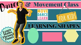 Free Online Dance Lesson for Toddlers & Kids: Educational Learn Shapes 4 - Rectangle, Oval & Hexagon