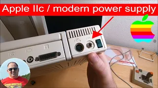 Updated my Apple IIc with a modern power supply works really GOOD