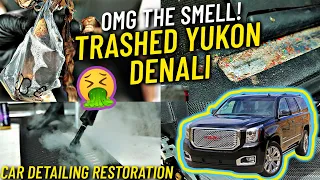 Deep Cleaning A DISGUSTING Yukon Denali | Car Detailing Restoration