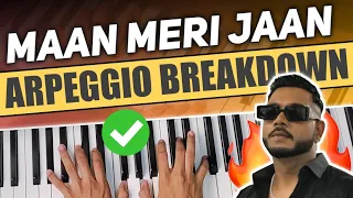 Maan Meri Jaan - Arpeggio Pattern - How to play arpeggio on piano  - PIX Series - Hindi