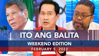 UNTV: ITO ANG BALITA WEEKEND EDITION | February 5, 2022