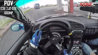 POV - BMW E36 2JZ +600HP DRIFT SPEC |*FAIL*| TESTY NOWEGO SPRZĘGŁA!