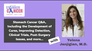 Stomach Cancer Q&A with Yelena Janjigian, M.D., Chief of Gastrointestinal Oncology