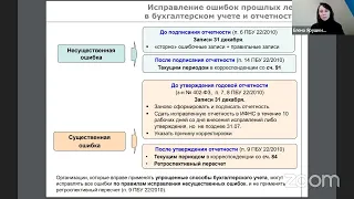 Типичные ошибки бухгалтеров в учете: когда исправлять по требованиям ФСБУ и НК/ Фрагмент вебинара