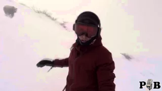 the "Snowboarder Girl Chased By Bear" video