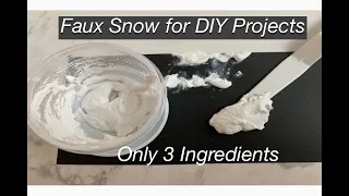 How to Make Faux Snow // DIY Faux Snow // Faux Snow for DIY Projects