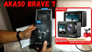 AKASO Brave 7 Распаковка и обзор / Реальный отзыв после года использования. Стоит ли покупать в 2023