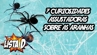 7 Curiosidades Assustadoras sobre as Aranhas - LISTA D