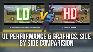 LD VS HD Resources in Call of duty: Mobile | UI, Performance, Graphics Side by side Comparision