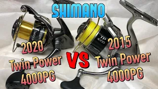 SHIMANO 20 TWIN POWER 4000PG VS 15 TWIN POWER 4000PG. Полное детальное сравнение. КОТОРЫЙ КРУЧЕ?