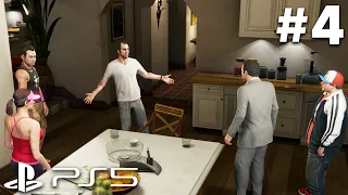GTA 5 PS5 Gameplay Walkthrough Part 4 - AWKWARD FAMILY REUNION