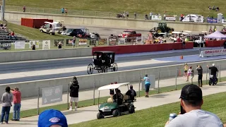 Jet Powered Amish "Thunder Buggy" at Dragway 42